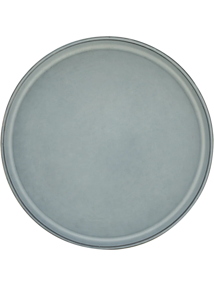 26cm Polka Dot Edged Ceramic Dinner Plate