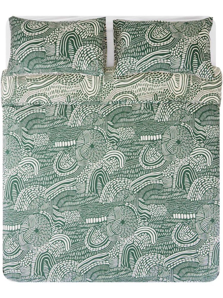 Printed Microfibre Duvet Cover Set Single