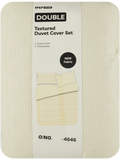 Textured Duvet Cover Set Double (1)