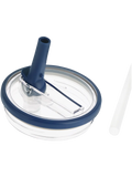 Blue Leak Proof Lid With Flip Straw