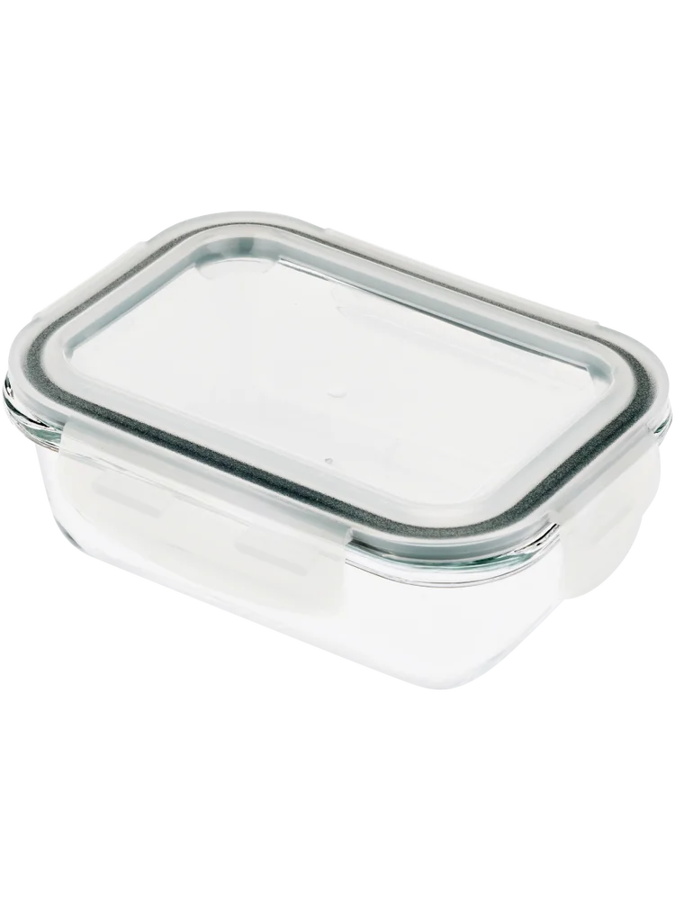 Glass Container With Clip-On Lid 400ml (1)