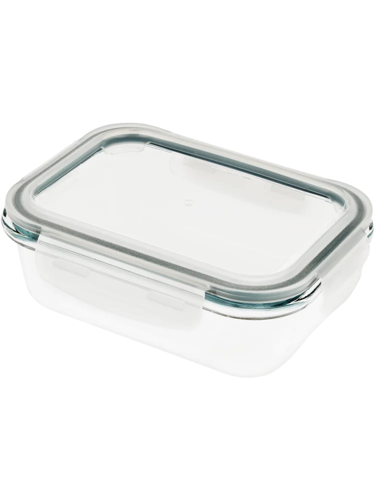 Glass Container With Clip-On Lid 630ml (1)