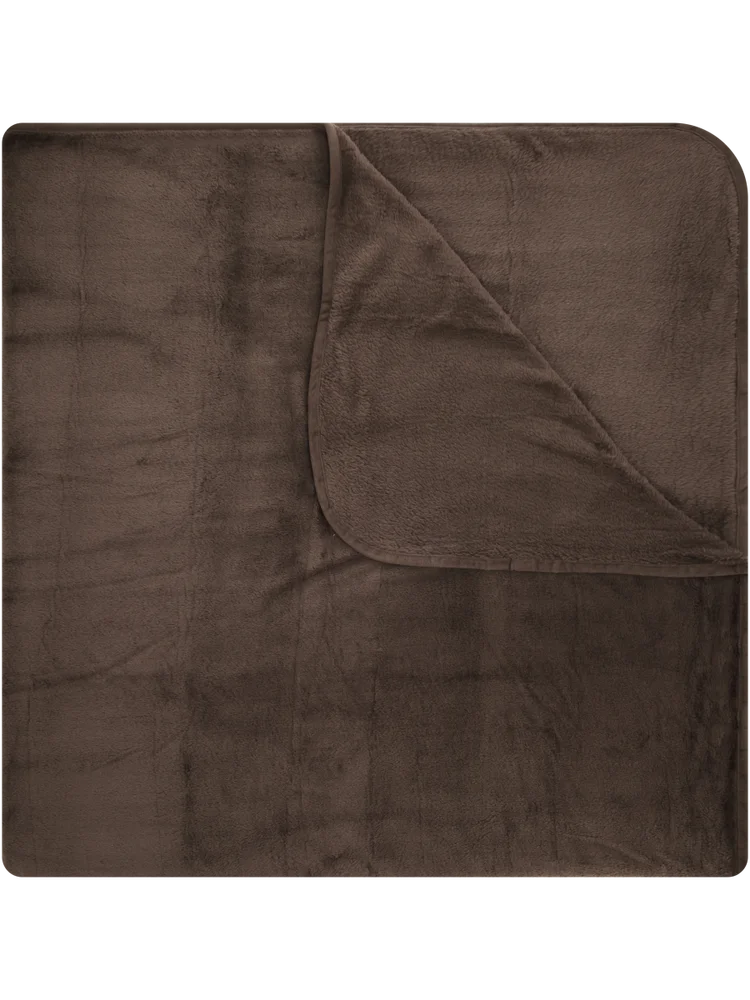 Medium Weight Plain Velvet Plush Blanket