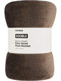 Medium Weight Plain Velvet Plush Blanket (1)