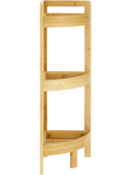 3 Shelf Bamboo Corner Caddy