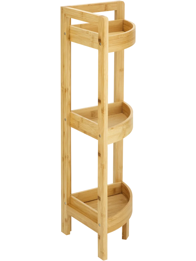 3 Shelf Bamboo Corner Caddy (1)