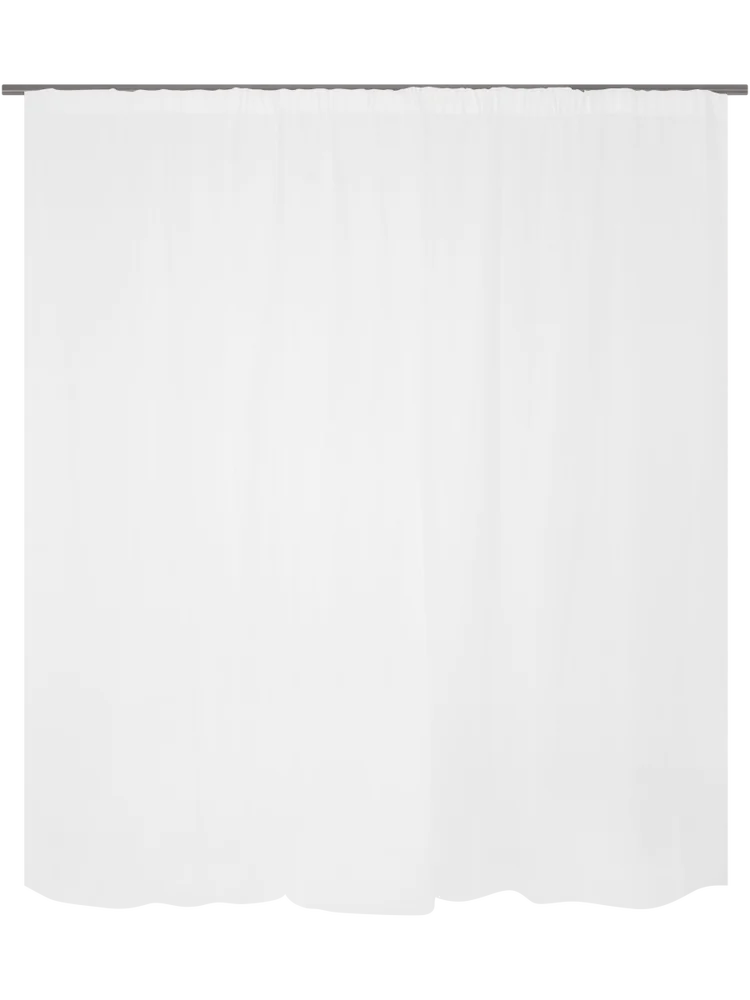 Taped Unlined Sheer Voile Curtain