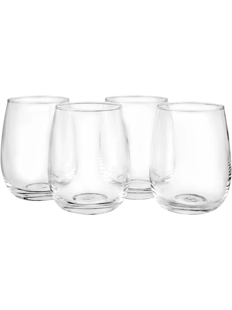 4 Pack Stemless Glasses