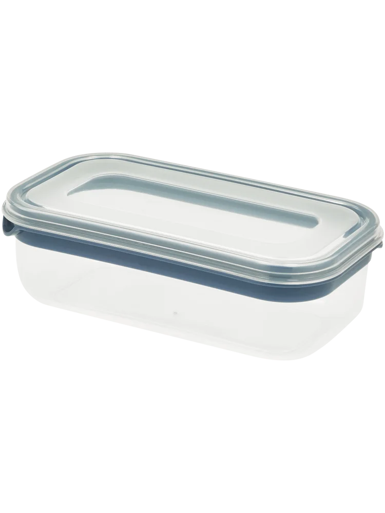 Blue Stripe Rectangular Container
