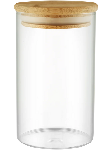 300ml Glass Canister With Bamboo Lid