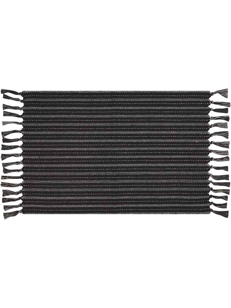 Small Grey Budget Woven Rug