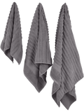 Charcoal Ripple Zero Twist Hand Towel