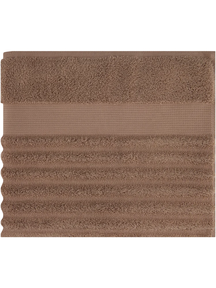 Taupe Ripple Zero Twist Bath Towel (1)