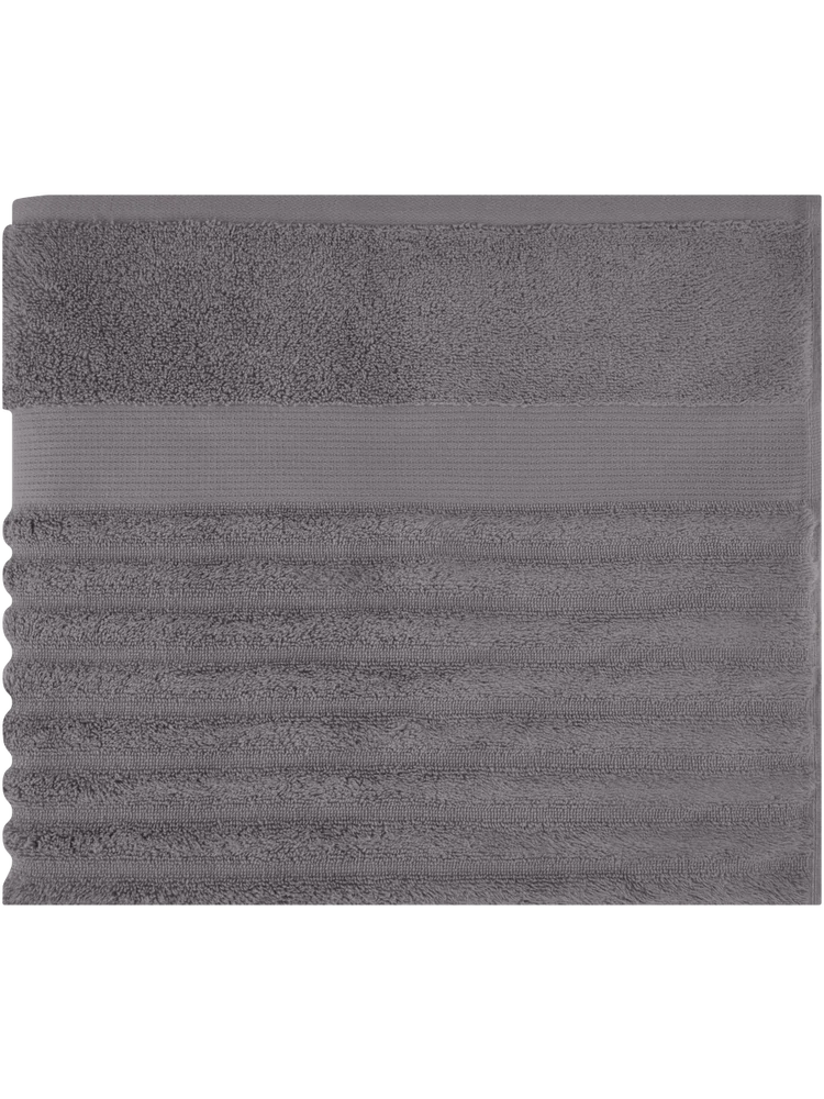 Charcoal Ripple Zero Twist Bath Sheet