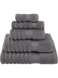 Charcoal Ripple Zero Twist Bath Sheet (2)