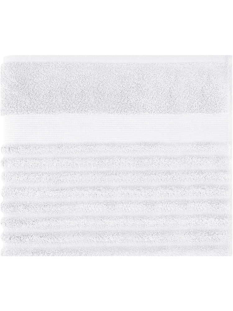 White Ripple Zero Twist Bath Sheet