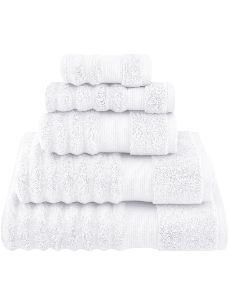 White Ripple Zero Twist Bath Sheet (2)