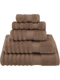 Taupe Ripple Zero Twist Bath Sheet (2)