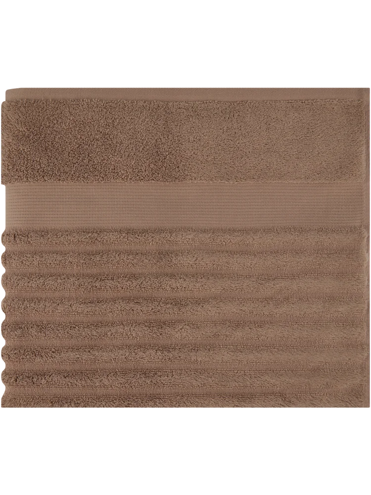Taupe Ripple Zero Twist Bath Sheet
