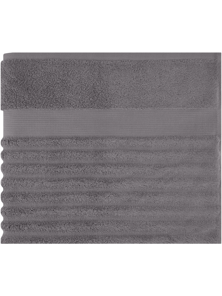 Charcoal Ripple Zero Twist Bath Towel