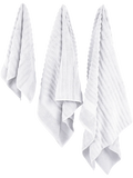 White Ripple Zero Twist Bath Towel