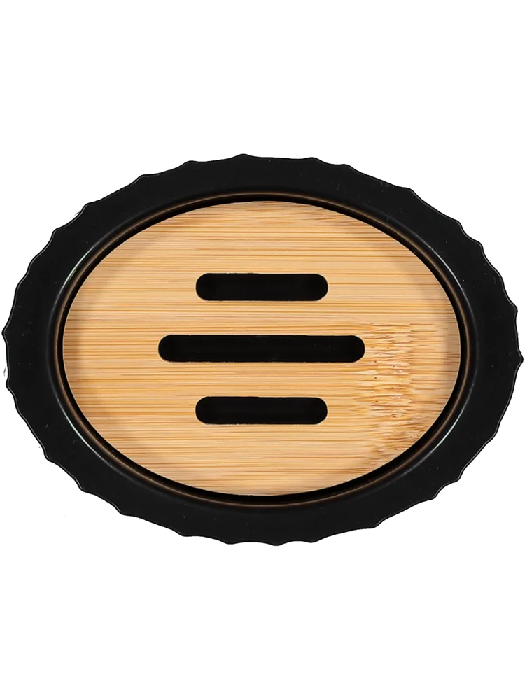 Black Plastic Soap Dish