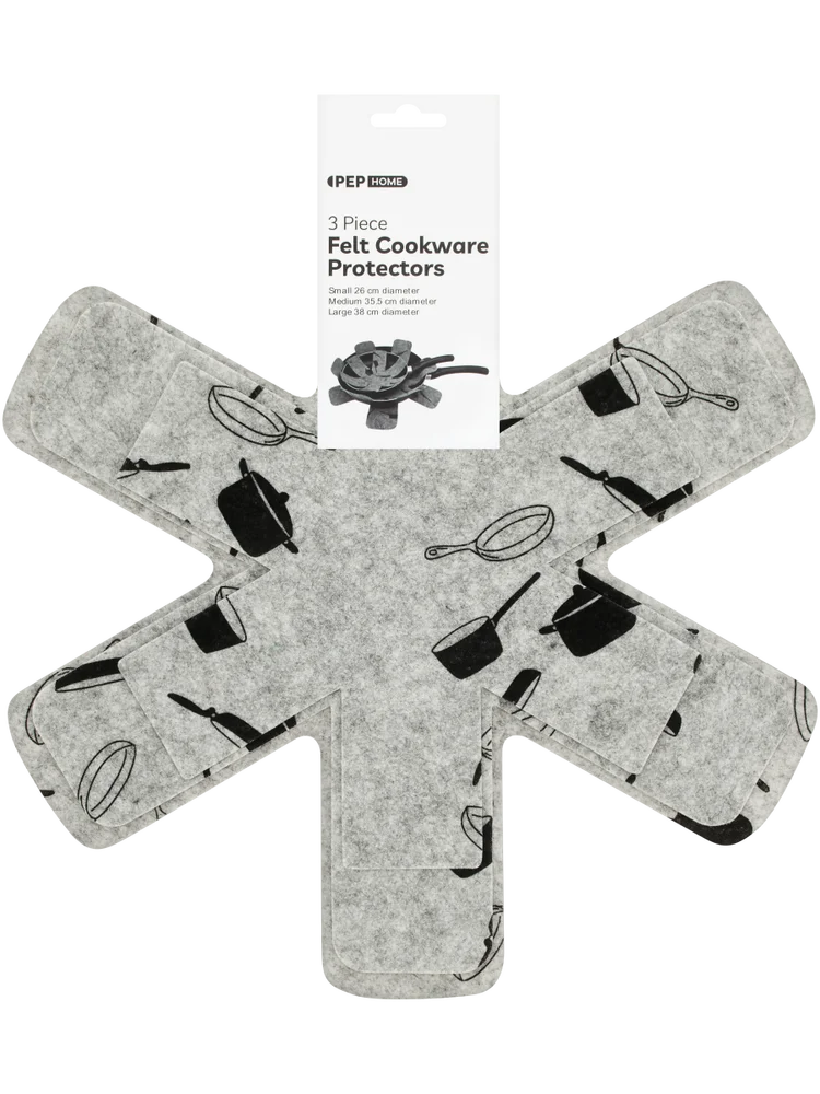 3 Piece Felt Cookware Protectors