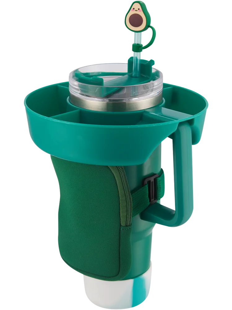 Green Silicone Tumbler Glass Holder