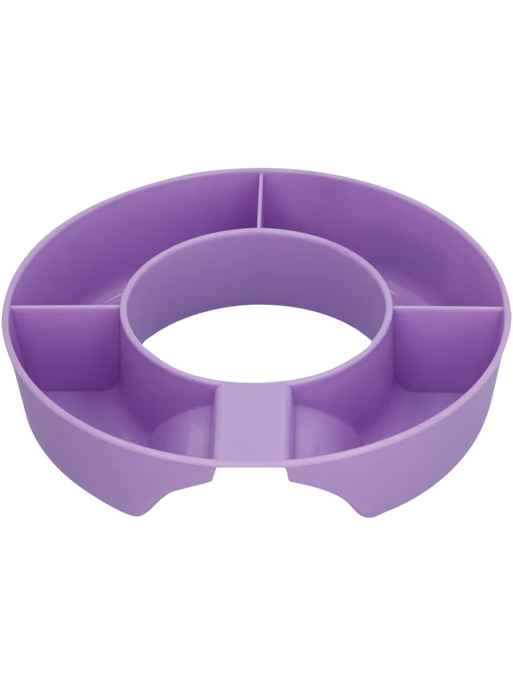 Lilac Plastic Tumbler Glass Snack Tray