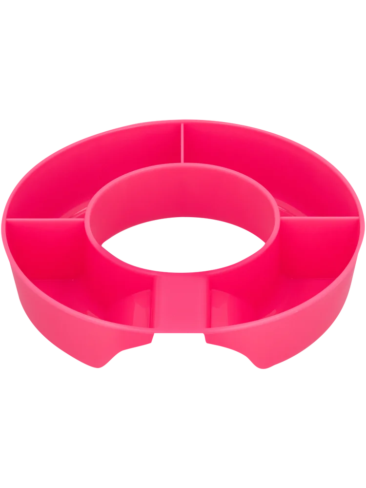 Pink Plastic Tumbler Glass Snack Tray