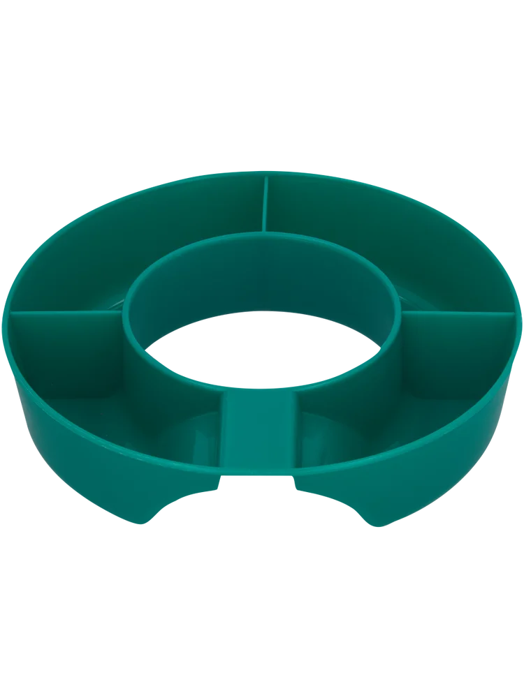 Green Plastic Tumbler Glass Snack Tray