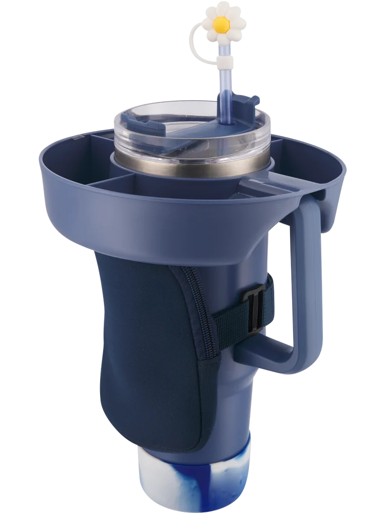 Blue Tumbler Glass Pouch