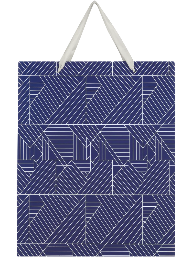 Blue Geometric And Squiggle Gift Bag