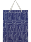 Blue Geometric And Squiggle Gift Bag