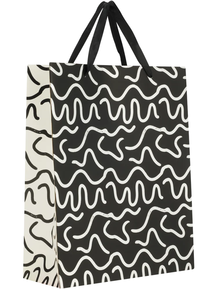 Blue Geometric And Squiggle Gift Bag (3)
