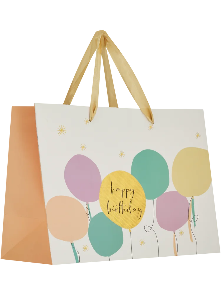 Medium Leaf And Balloons Gift Bag (2)