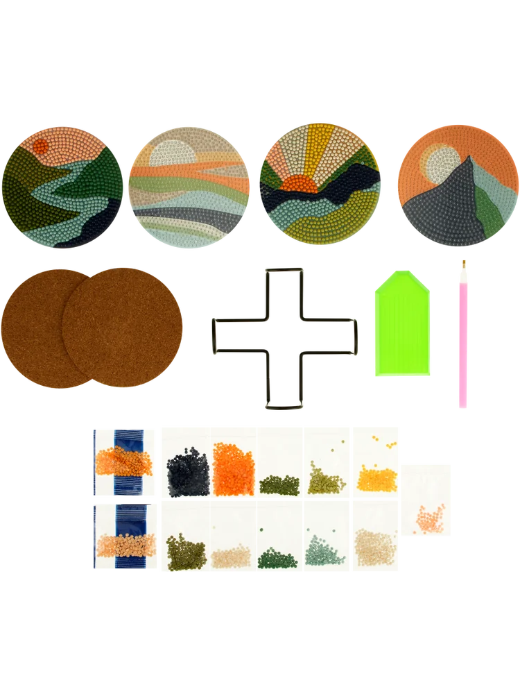 Diy Gem Art Coaster Set
