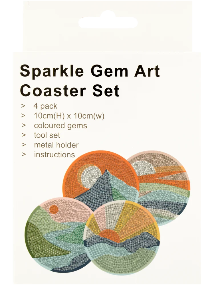 Diy Gem Art Coaster Set (2)