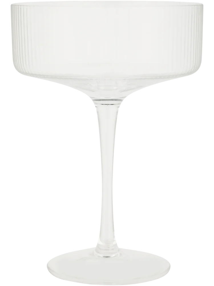 Ribbed Cocktail Glass 12x8x17cm