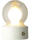White Battery Operated Globe Light Warm