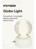 White Battery Operated Globe Light Warm (1)