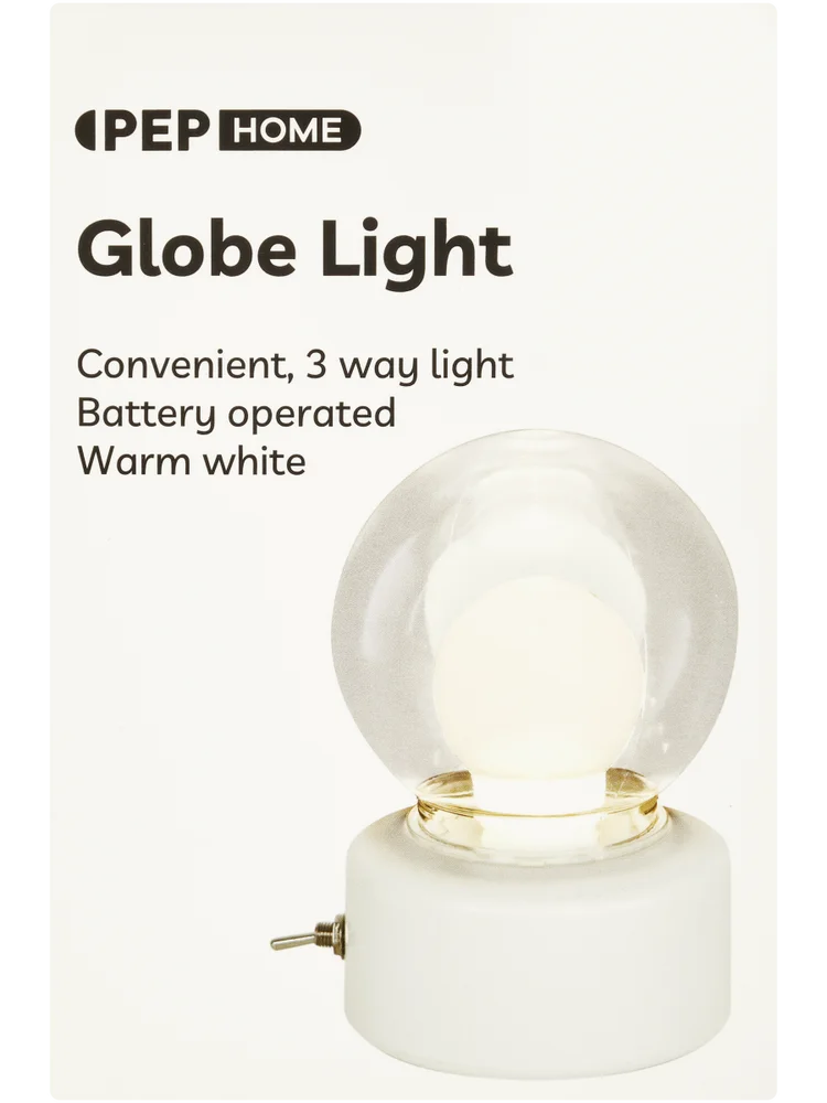 White Battery Operated Globe Light Warm (1)