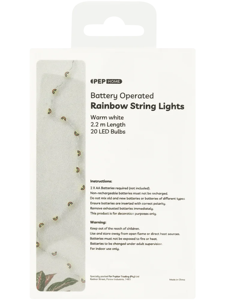 Warm White Rainbow String Lights
