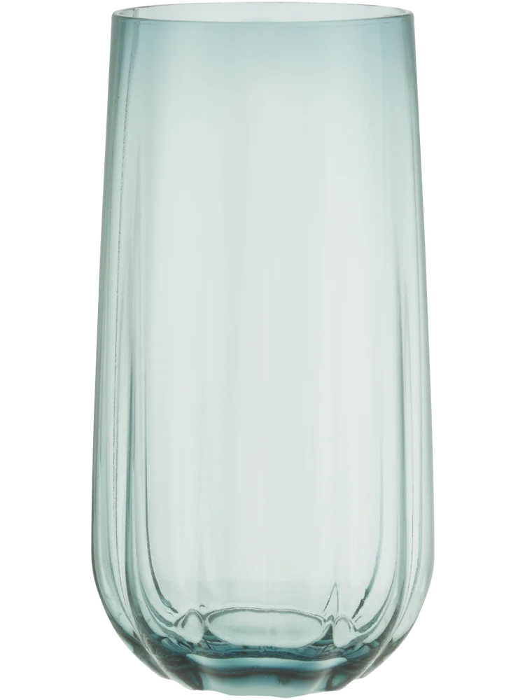 Ribbed Tumbler Glass 8x5x14cm