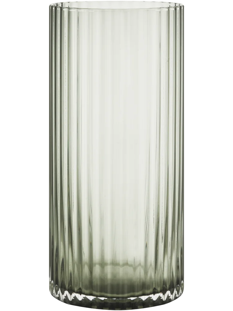 Tinted Ribbed Tumbler Glass 7x4x14cm