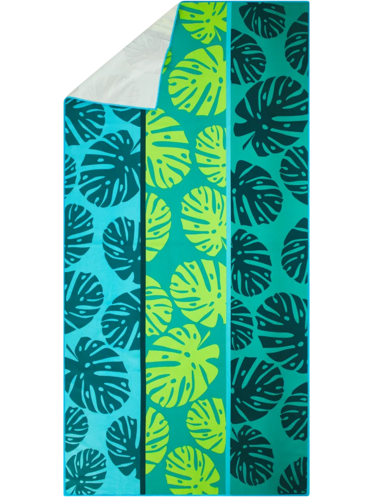 Green Leaf Beach Towel