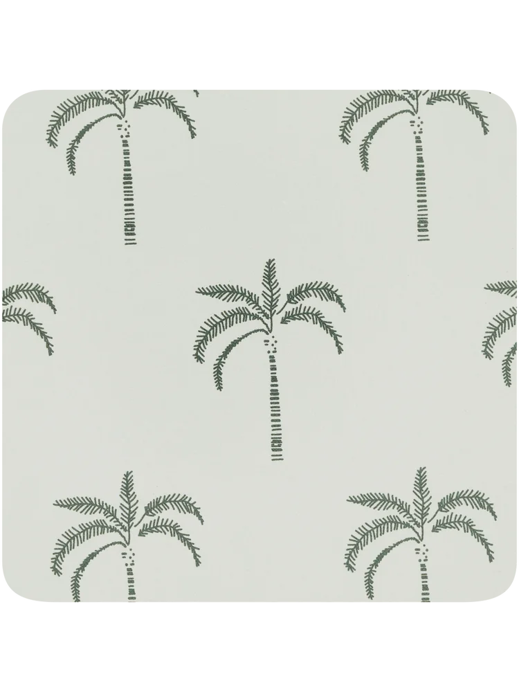 Palm Tree Pattern Coasters
