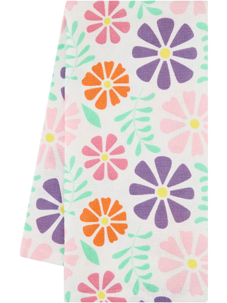 Flowers Tea Towel