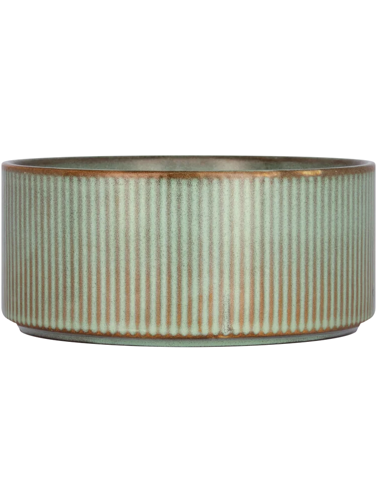 Ceramic Ribbed Bowl Ribbed 14x6cm
