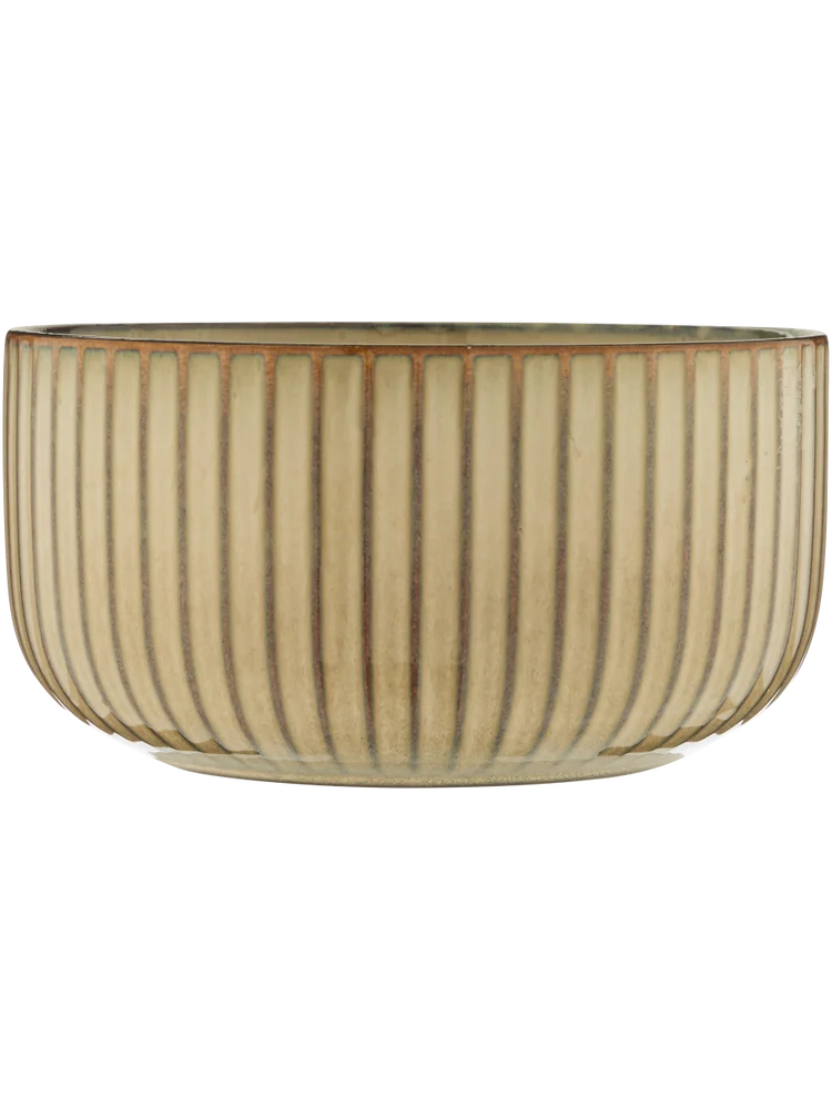 Striped Glass Bowl 15x7cm